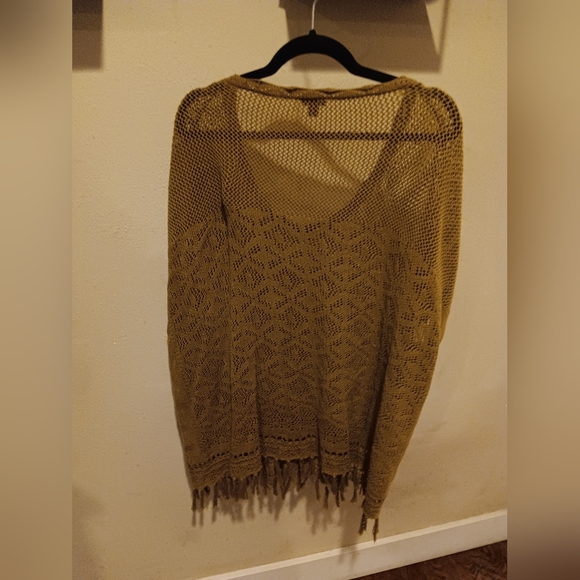 Torrid Mustard Yellow Light Weight Sweater with Fringe #6 - Picture 4 of 5